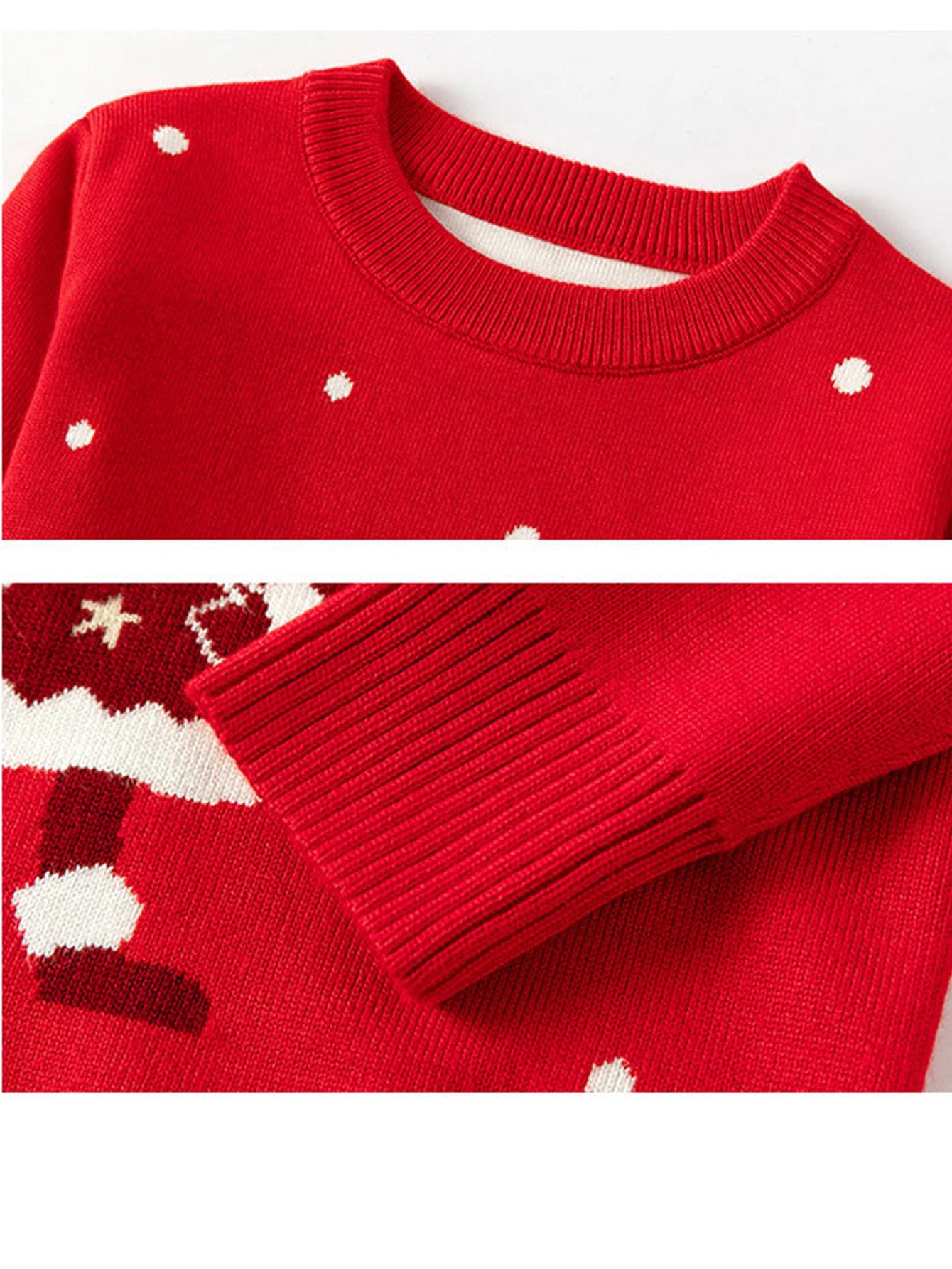 Christmas Red Santa Sweater for Girls