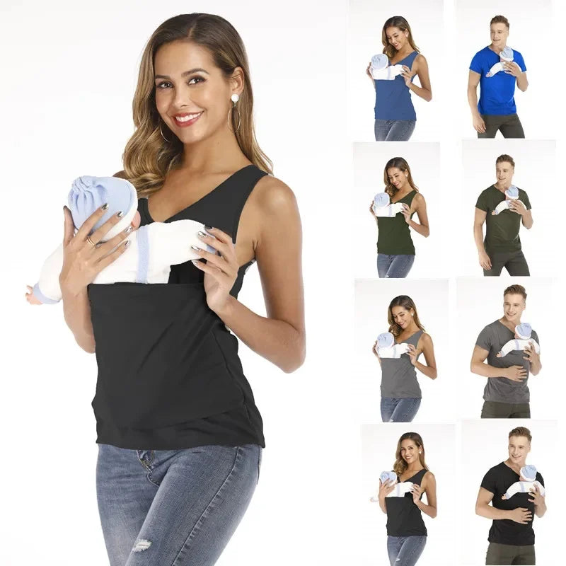 Kangaroo Pocket Tee – For Moms & Dads