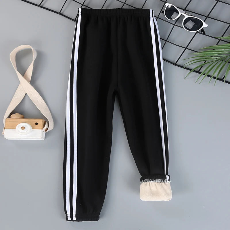 Kids Velvet Winter Sports Pants