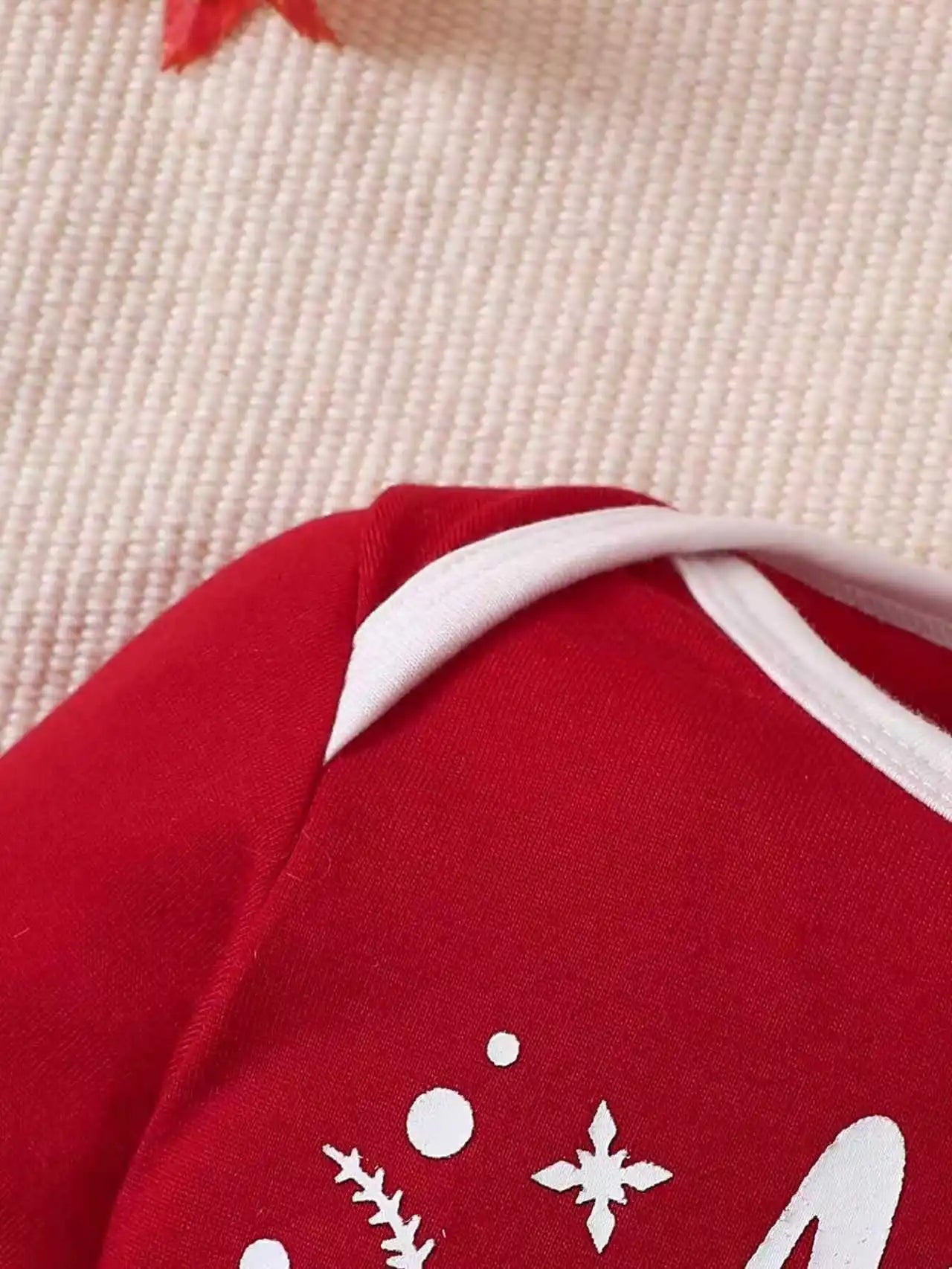 Christmas Cartoon Newborn Romper Set