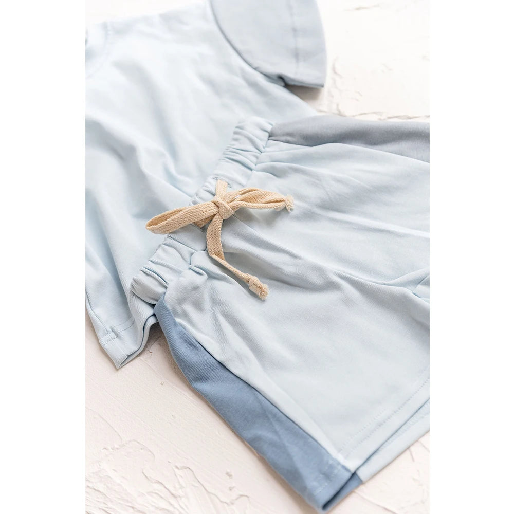 MOMSTAG Summer Cotton T-Shirt & Shorts Set