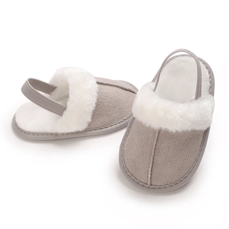 Cute Plush Baby Slippers