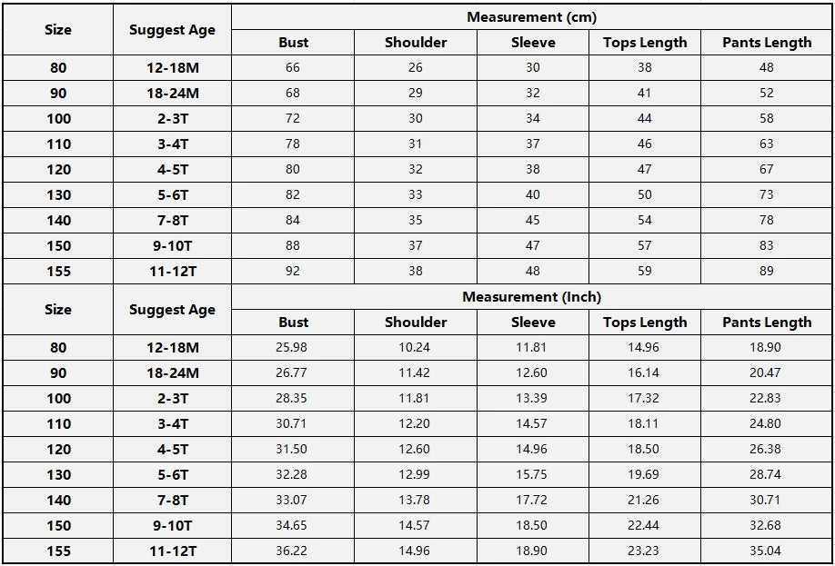 Kids Flannel Thick Pajama Set