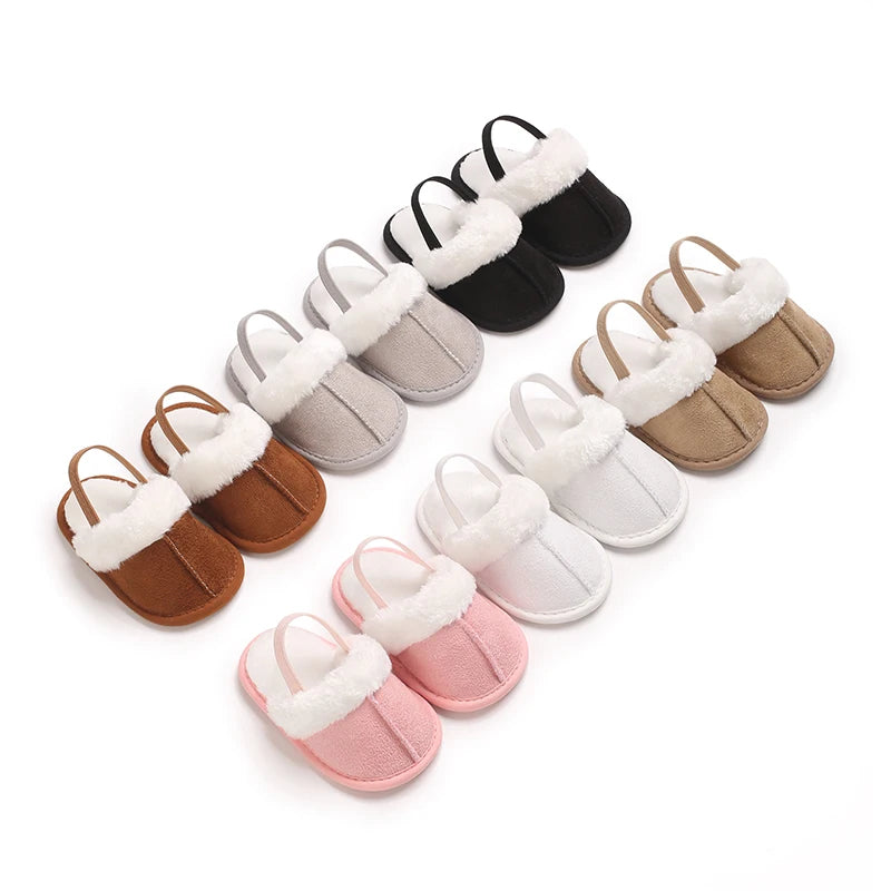 Cute Plush Baby Slippers