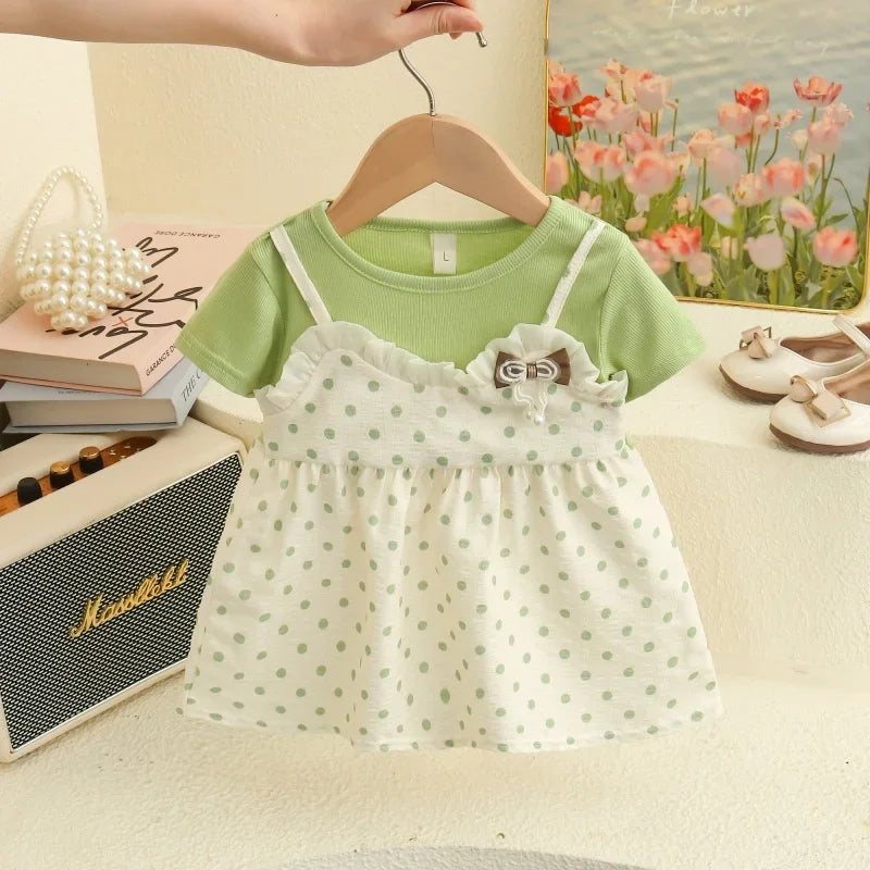 Polka Dot Two Pieces Baby Girl