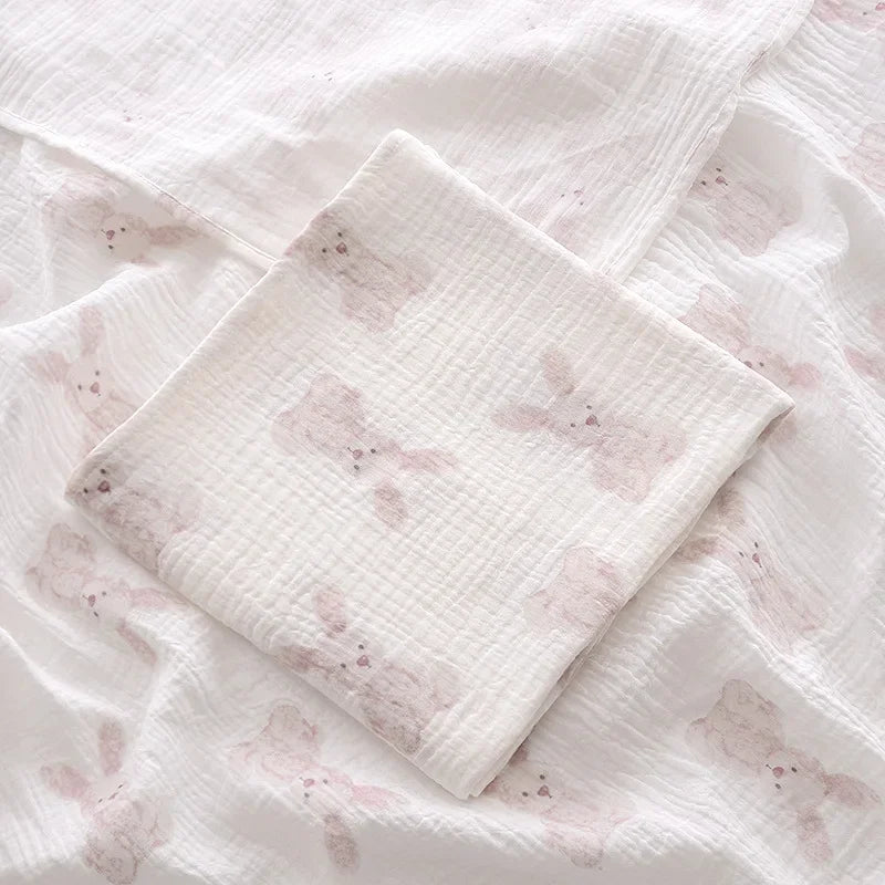2-Layer Cotton Blanket for Newborns & Summer Bedding