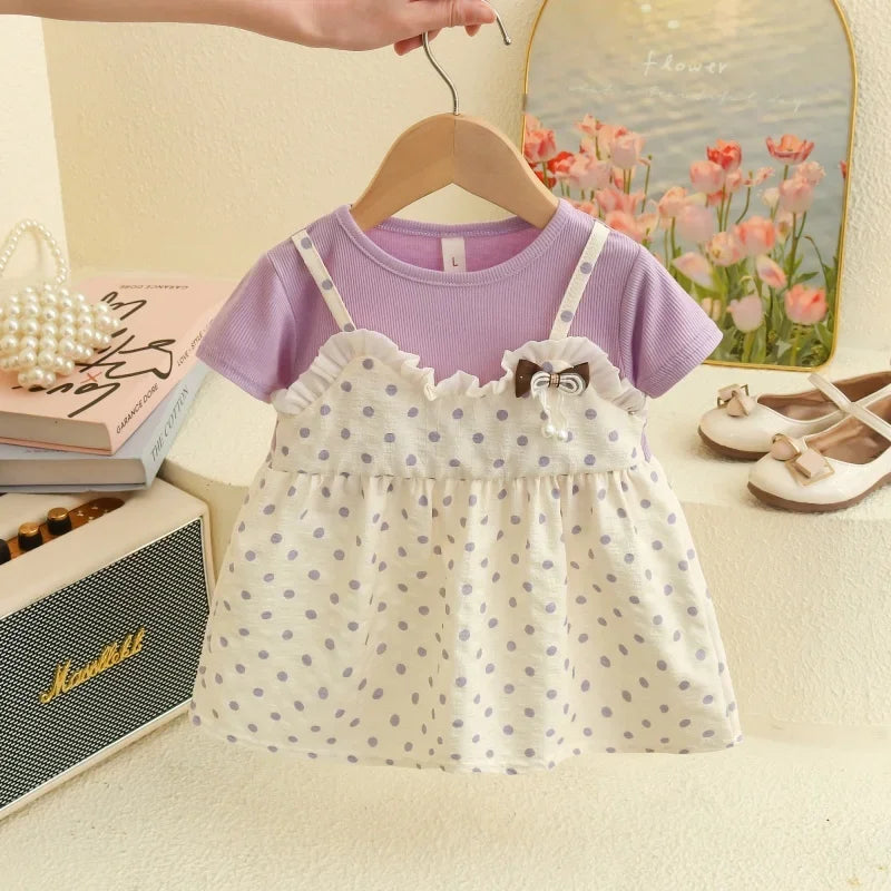Polka Dot Two Pieces Baby Girl