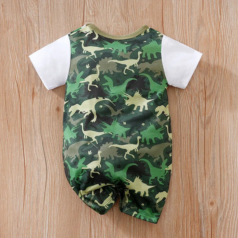MOMSTAG Summer Cartoon Dinosaur Bodysuit