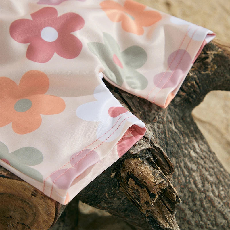 Floral or Tropical Long Sleeve Suit with Hat