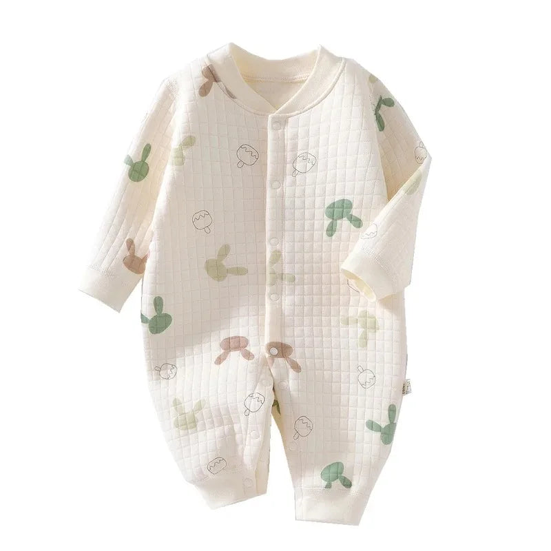 3-Layer Cotton Baby Romper