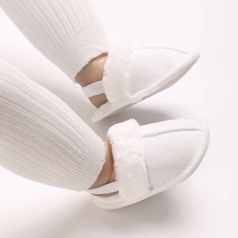 Cute Plush Baby Slippers