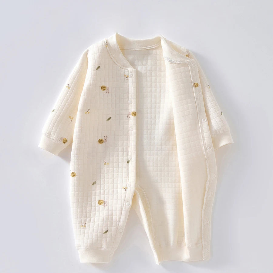 3-Layer Cotton Baby Romper