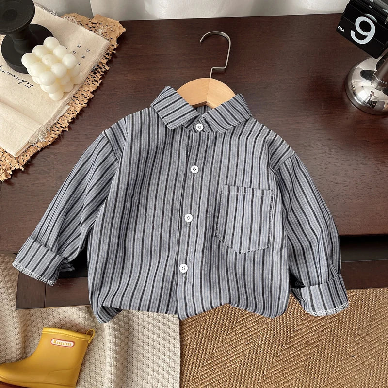 Kids' Plaid Shirt – Cotton Long Sleeve