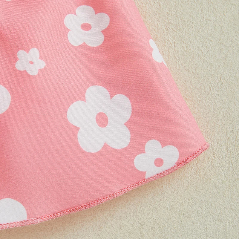 Toddler Floral Print Sleeveless Romper