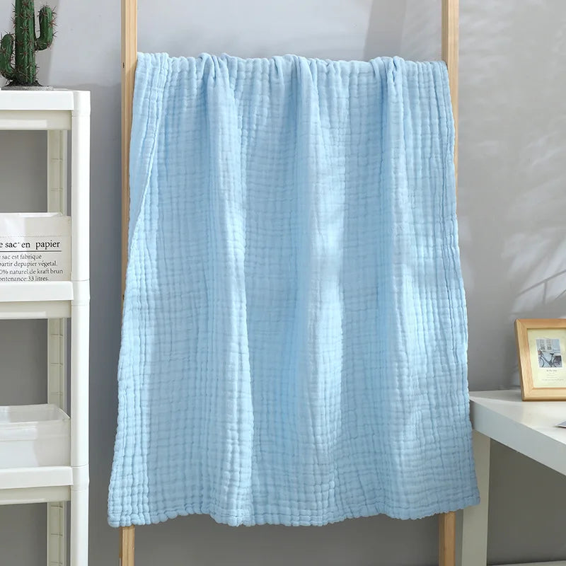 MOMSTAG 6-Layer Gauze Cotton Baby Bath Towel & Washcloth Set