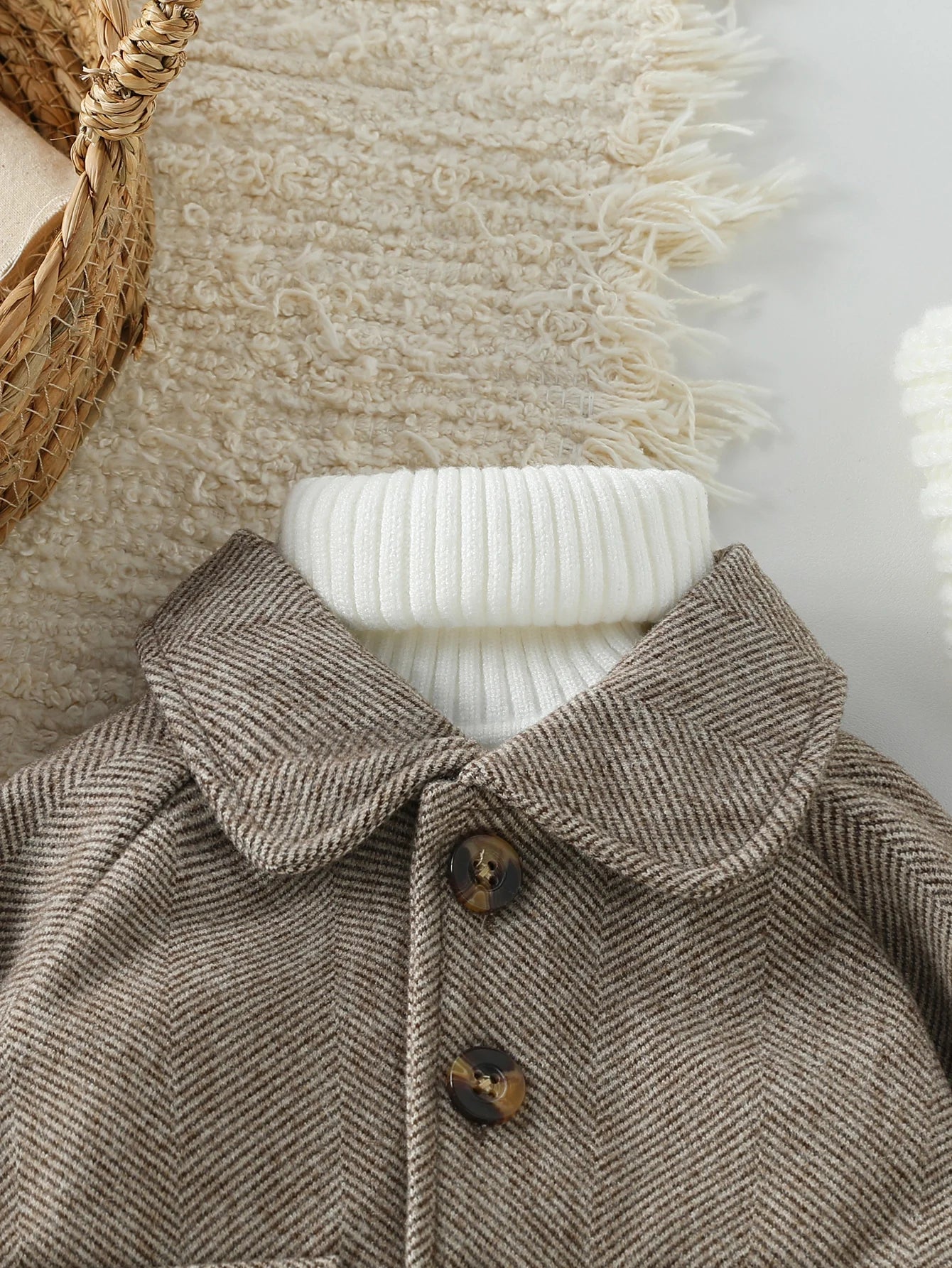 Baby Boys Collared Winter Coat