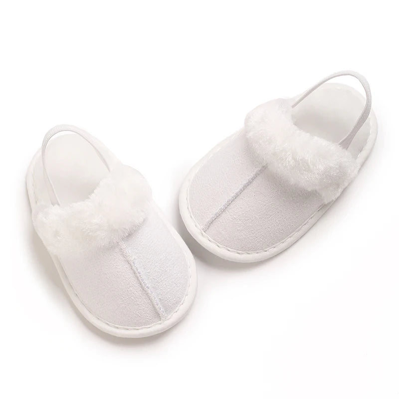 Cute Plush Baby Slippers