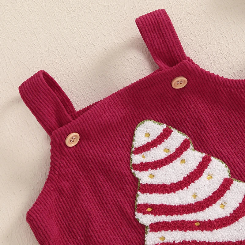 Tiny Reindeer Corduroy Holiday Jumpsuit