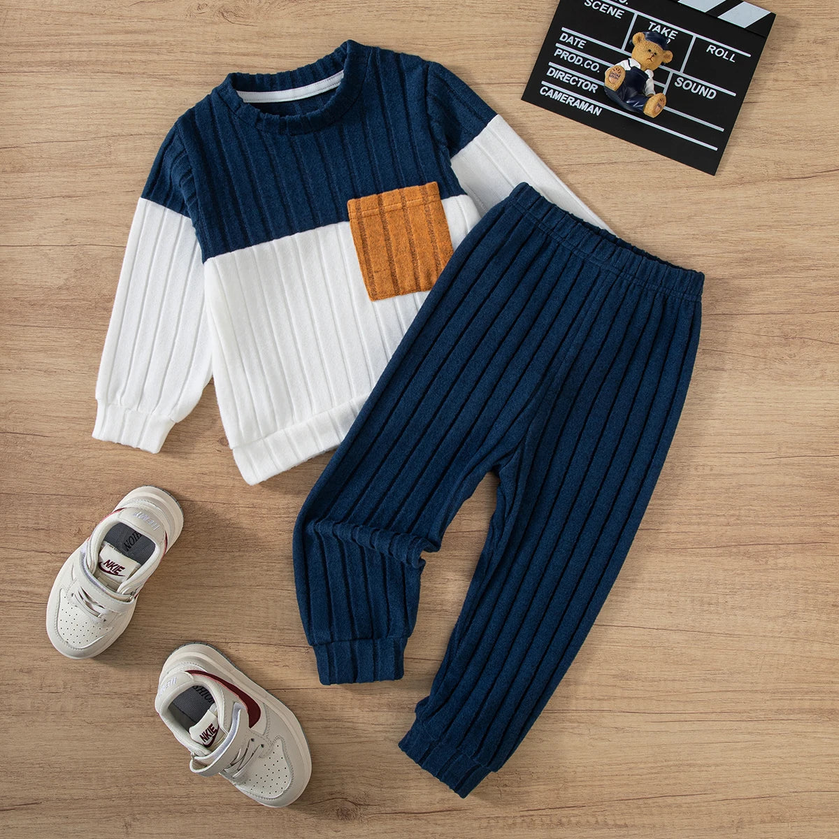 Boys Winter Knit Sweater Pants Set
