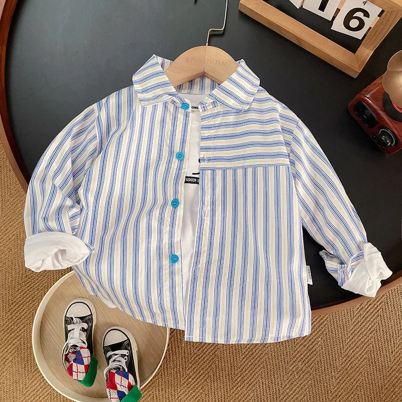 Kids' Plaid Shirt – Cotton Long Sleeve