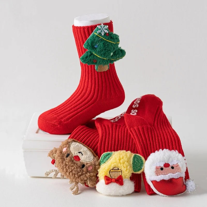 Holiday Toddler Anti-Slip Socks 0–3Y