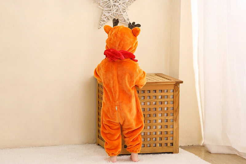 Baby Elk Reindeer Christmas Romper Cute Costume