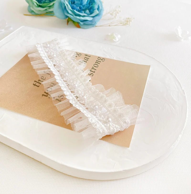 Princess Lace Baby Headband – Bow & Flowers