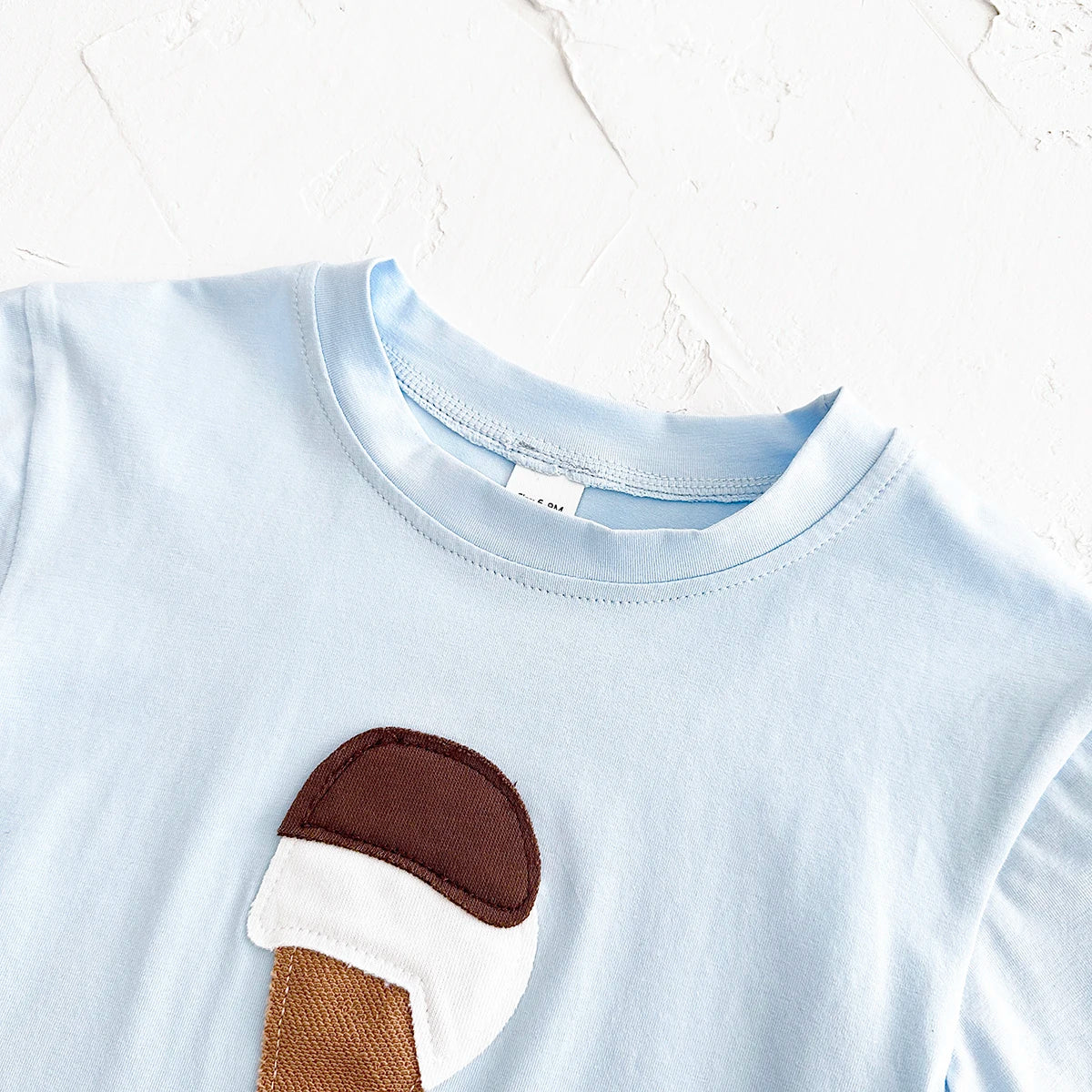 Baby Summer Outfit – 2-Piece Newborn Set, Ice Cream Print T-Shirt & Sports Shorts for Boys & Girls