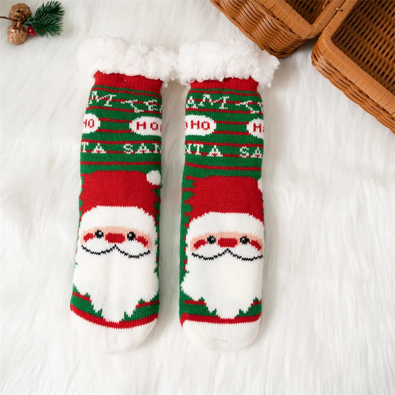 Kids Winter Cartoon Christmas Warm Socks