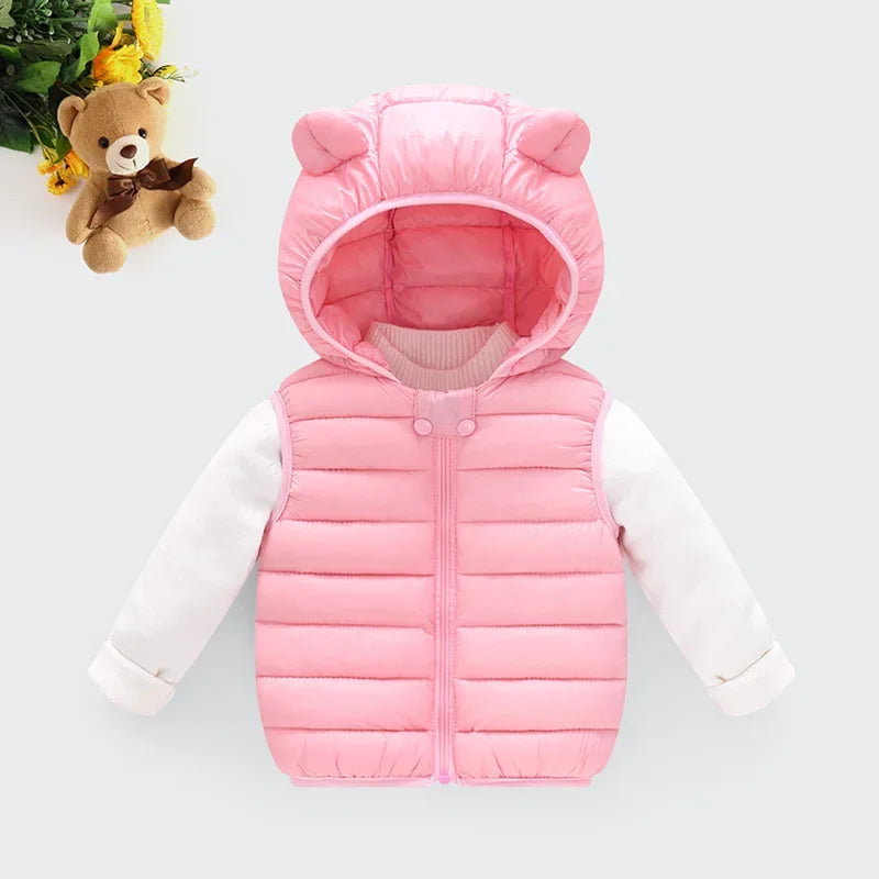 Kids Hooded Vest Winter 1–6Y