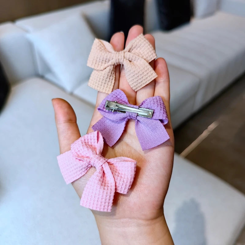 MOMSTAG 6-Piece Soft Cotton Bow Hairpin Set