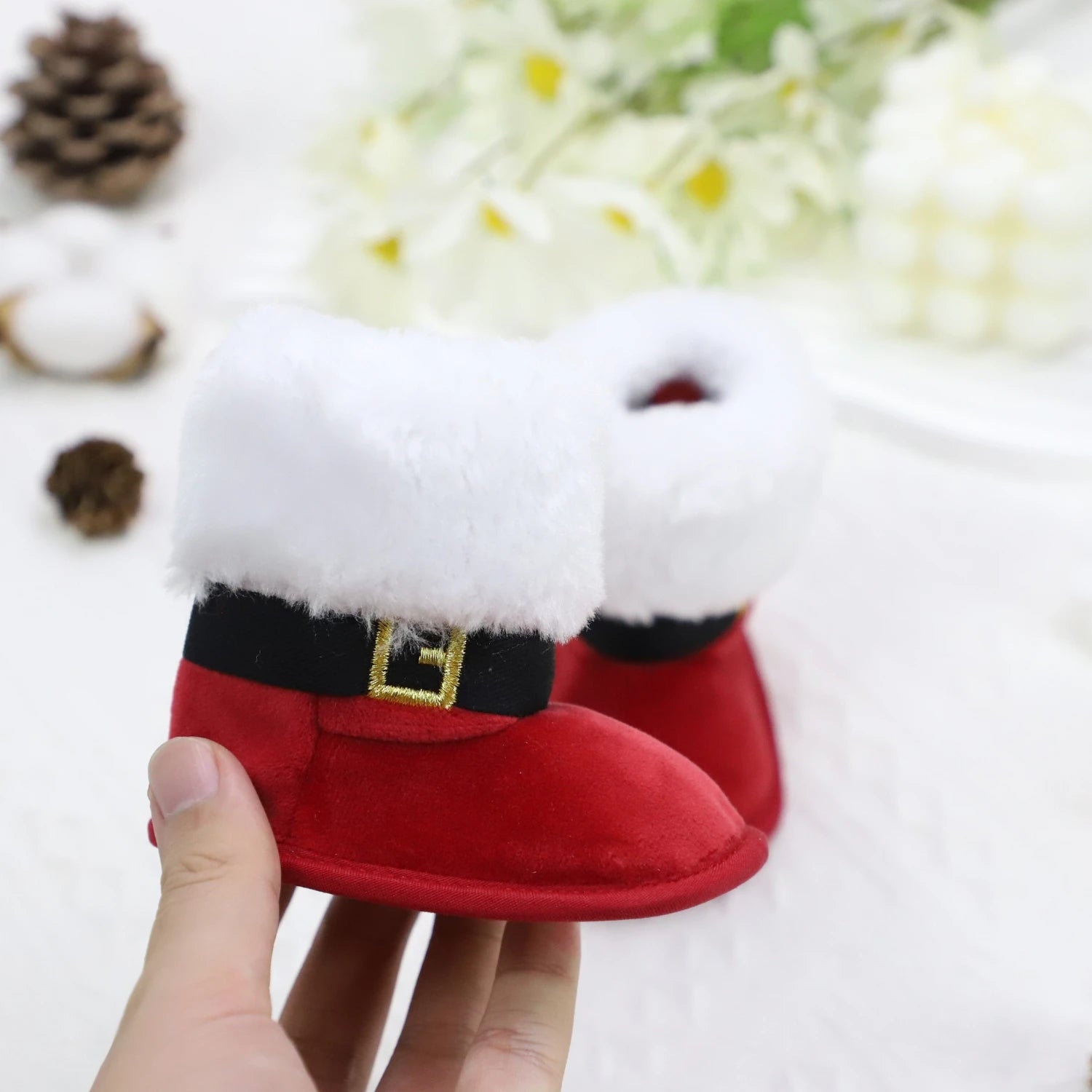 Baby Cute Christmas Snow Plush Boots