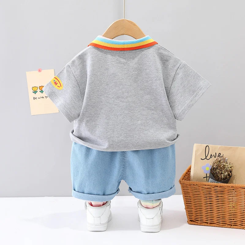 MOMSTAG Summer Baby T-Shirt & Shorts Set