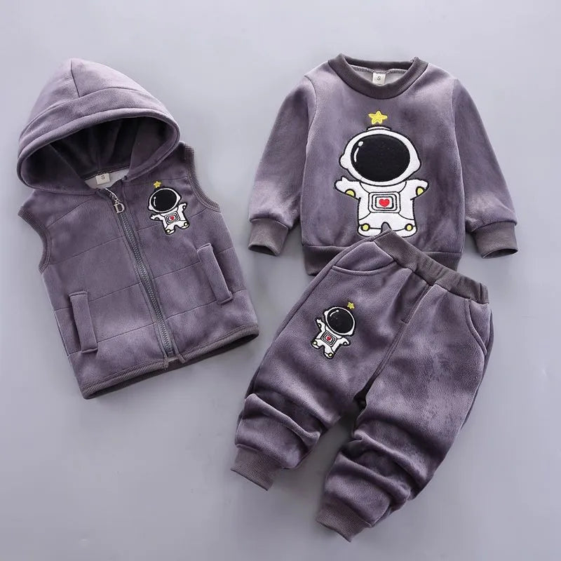Baby Astronaut Fleece 3pc Outfit Set