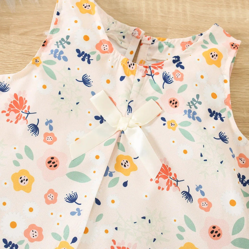 Floral Sleeveless Top & Shorts Set (Girls)