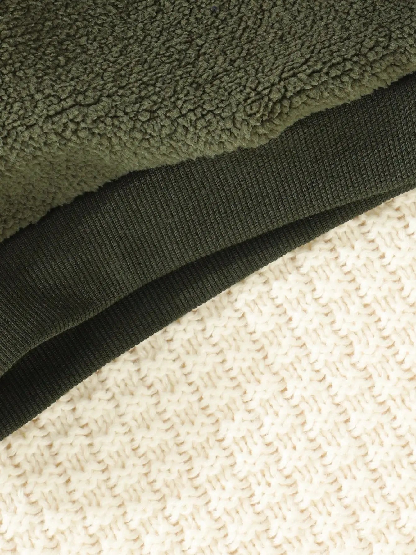 Baby Boys Military Green Winter Sweatshirt