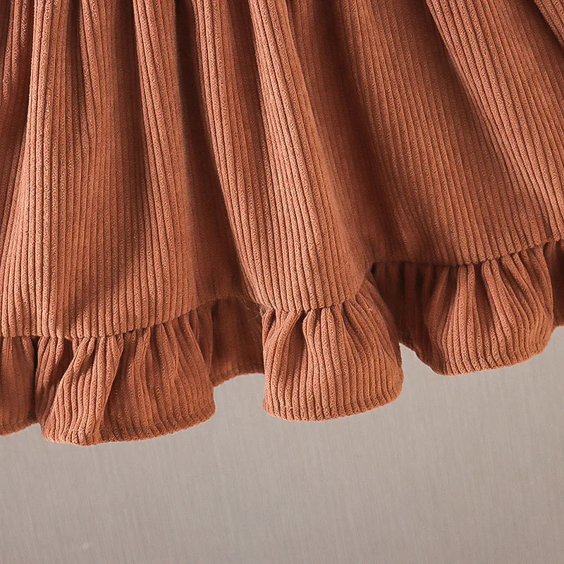 Floral Corduroy Strap Dress (Girls)