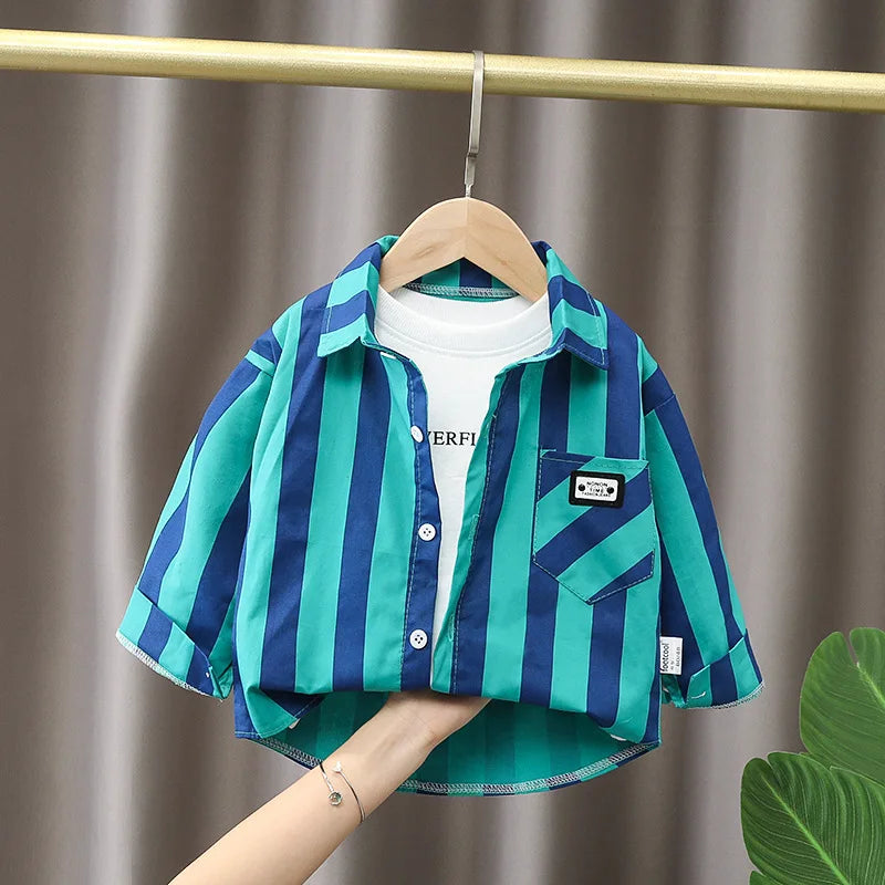Kids' Plaid Shirt – Cotton Long Sleeve