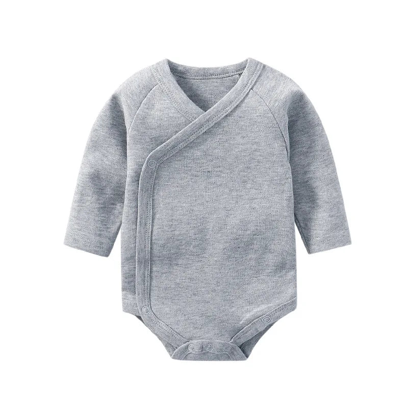 Cotton Soft Long-Sleeve Baby Bodysuit – Unisex Newborn & Toddler Outfit