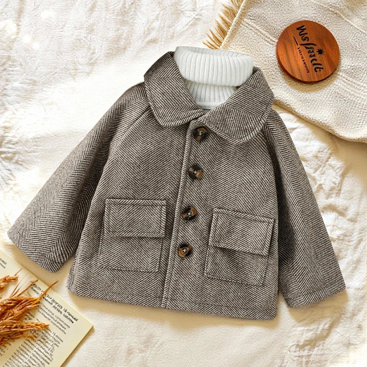 Baby Boys Collared Winter Coat