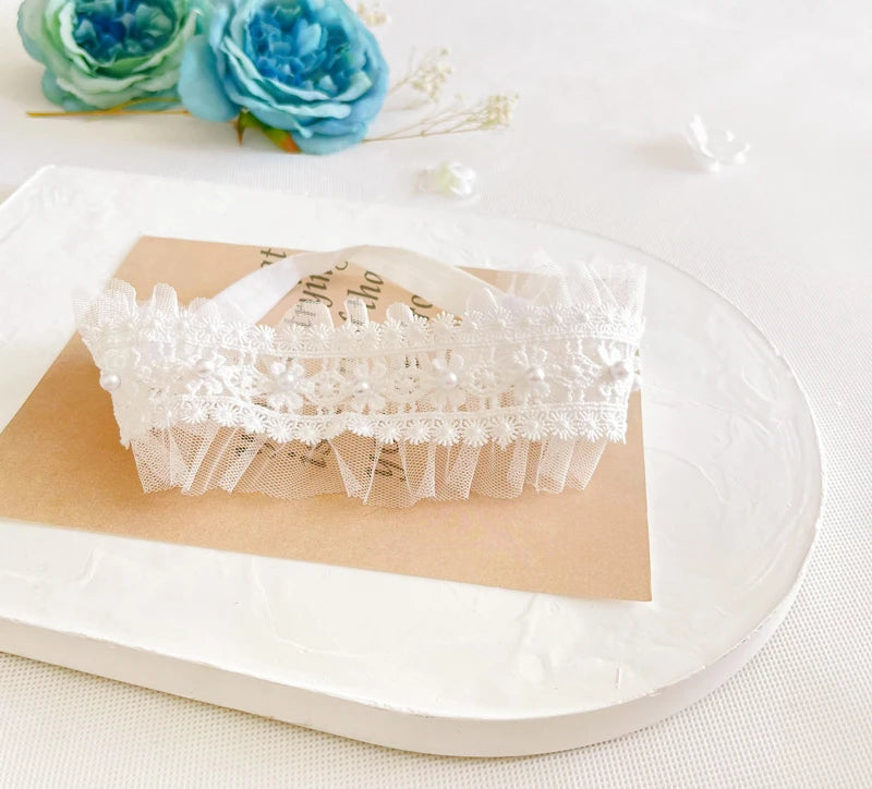 Princess Lace Baby Headband – Bow & Flowers