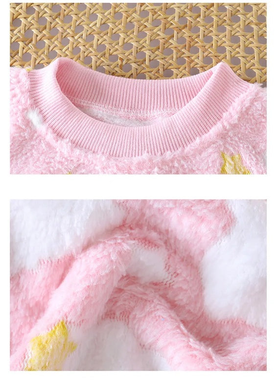 Kids Winter Flannel Pajama Set 2-9Y