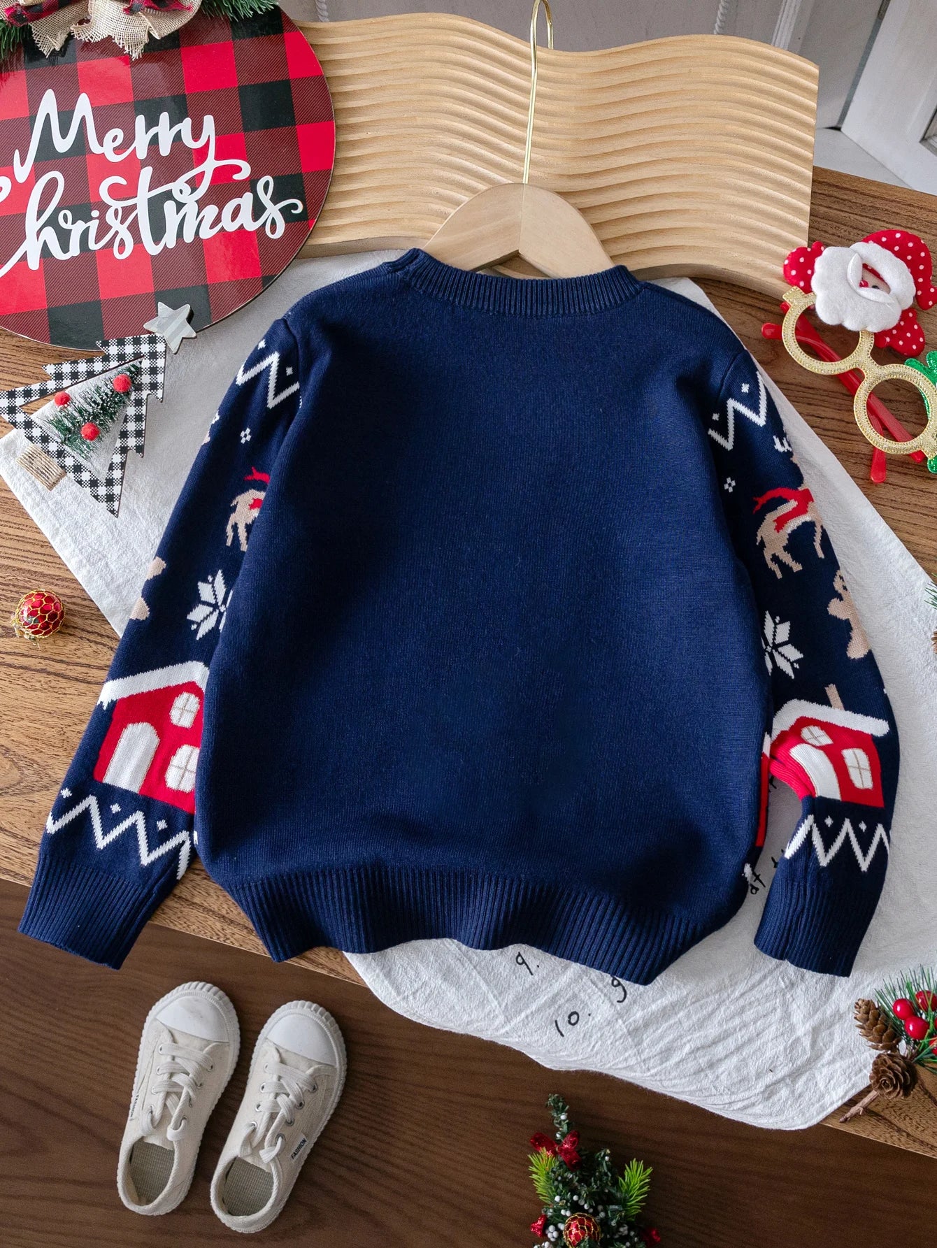 Boys Christmas Deer Knitted Sweater