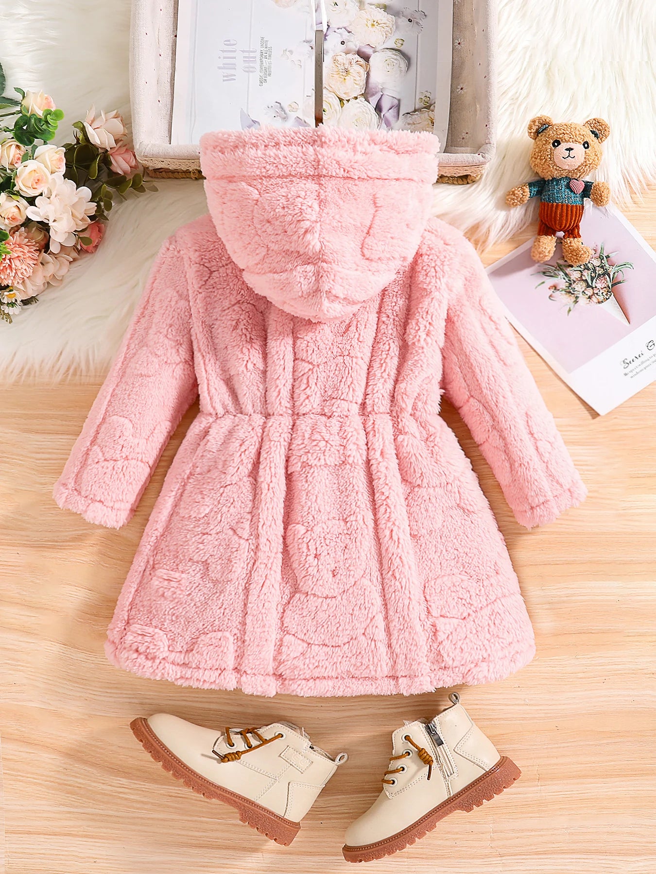 Pink Princess Fleece Winter Coat