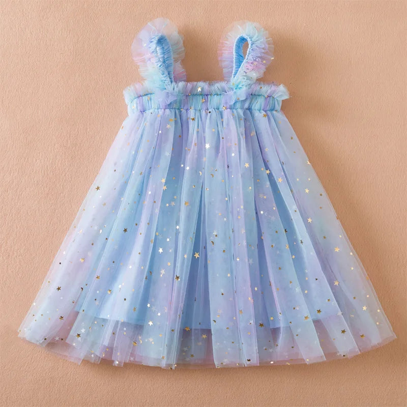 Rainbow Unicorn Tulle Princess Dress (Girls)