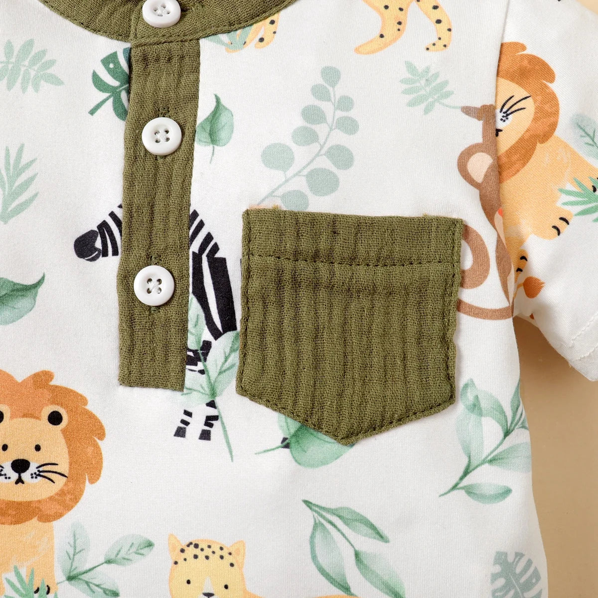 Cute Animal Print Gentleman's Suit for Infants & Toddlers (3-24M)