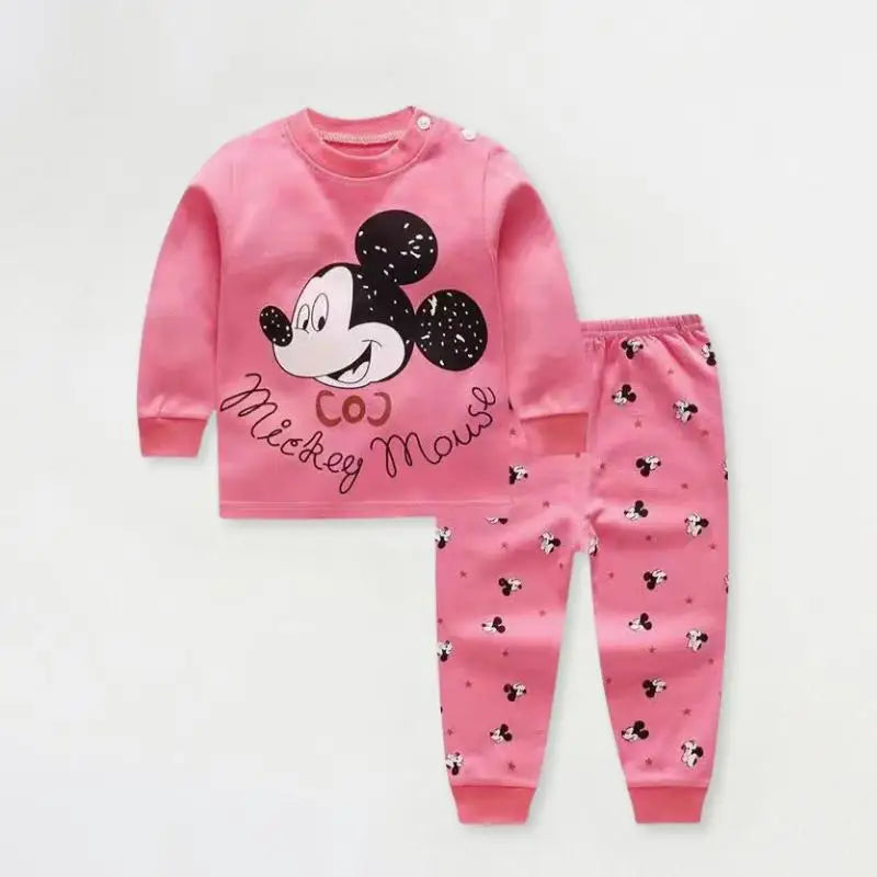Kids Cotton Mickey Pajama Set