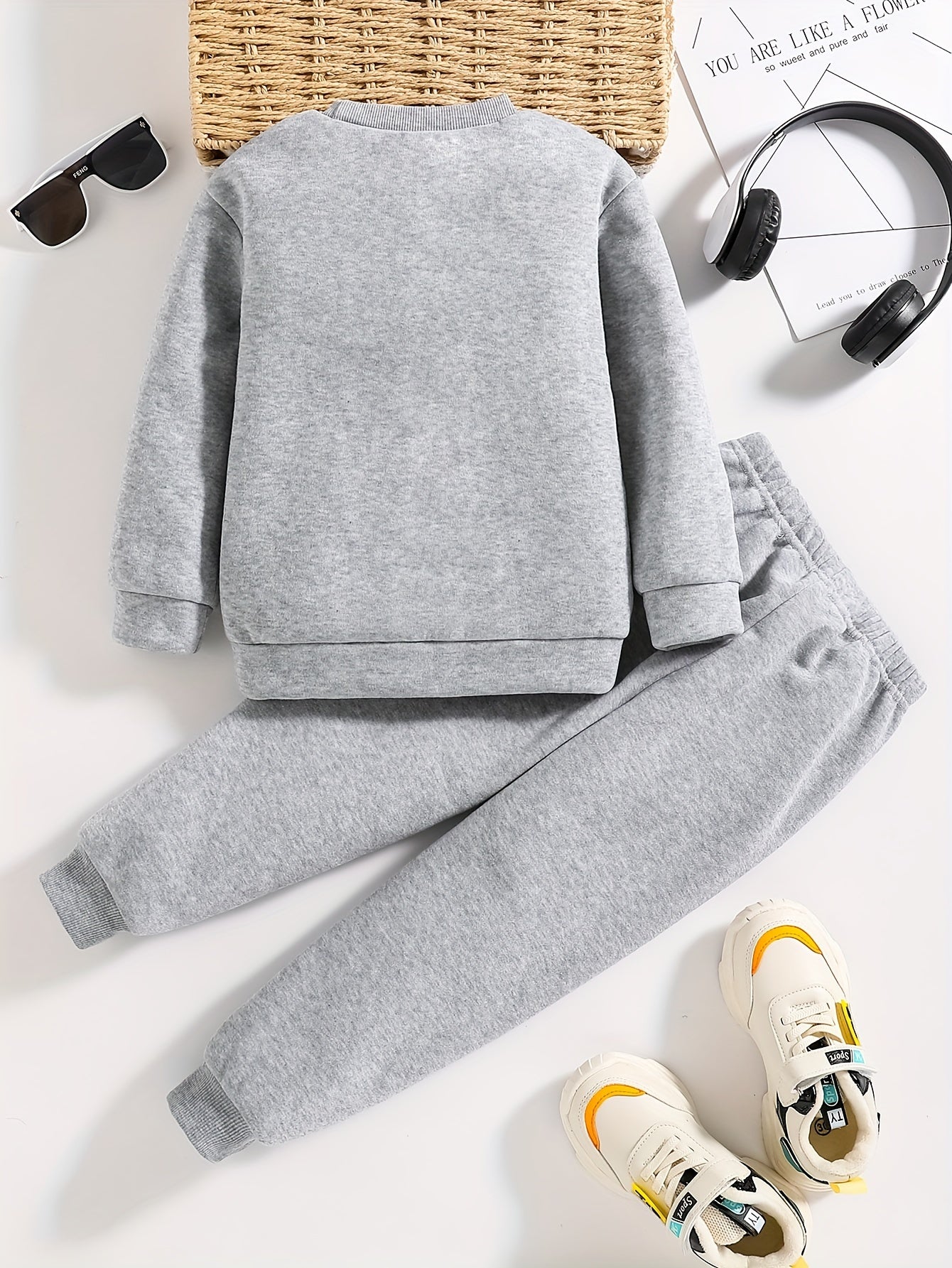 Boys' Cozy Sweatshirt & Joggers Set