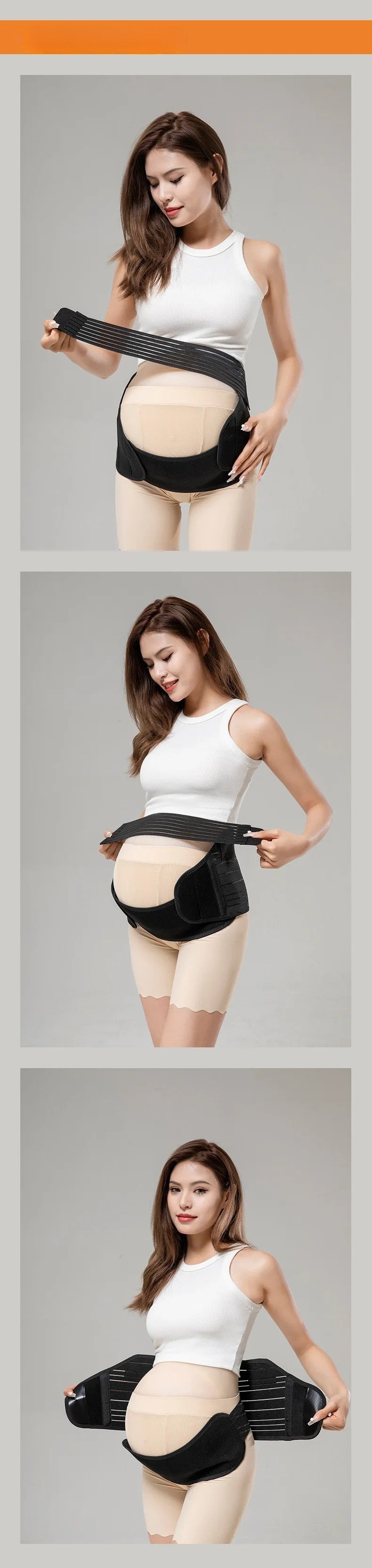 MOMSTAG 3pcs Maternity Belly Support Belts Abdominal Bandages