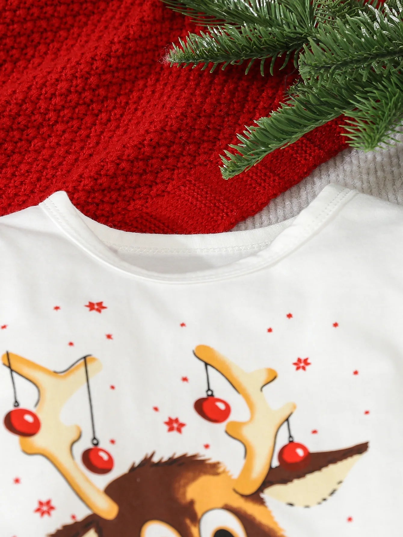 Funny Reindeer Baby Christmas Jumpsuit